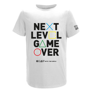 HELL Gamer Next Level Game Over T-Shirt White (M) Cadouri