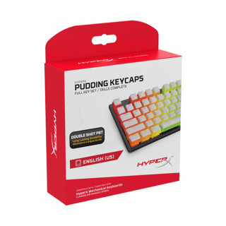 HyperX Pudding Keycaps -set de taste albe (US) (4P5P5AA#ABA) PC