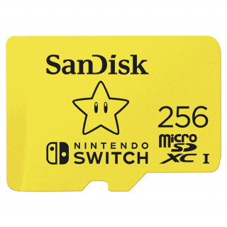 Sandisc microSDXC Card Nintendo Switch 256GB, 100MB/s, U3, C10, A1, UHS-1 PC