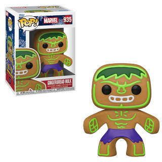 Funko Pop! Marvel: Holiday - Gingerbread Hulk #935 Bobble-Head Vinyl Figure Cadouri