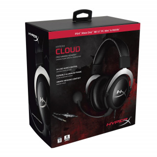 HyperX Cloud Gaming Headset (Silver) HX-HSCL-SR/NA Multi-platform