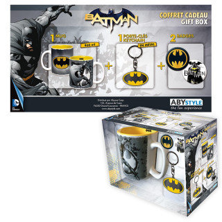 DC COMICS - Pck Mug + Keychains + Badges "Batman" Cadouri