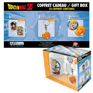 DRAGON BALL - Pack Mug + Keychain + Badges Cadouri