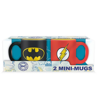 DC COMICS - Set 2 mini-mugs - 110 ml - Batman & Flash Cadouri