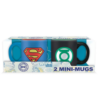 DC COMICS - Set 2 mini-mugs - 110 ml - Superman & Green Lantern Cadouri