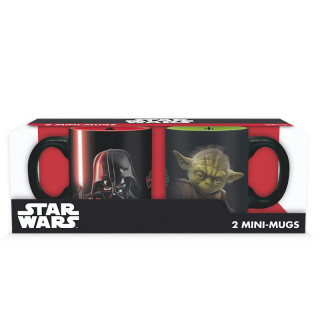 STAR WARS - Set 2 mini-mugs - 110 ml - Vader vs Yoda Cadouri