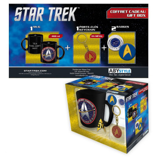 STAR TREK - Pck Mug + Keychains + Badges "STARFLEET" Cadouri