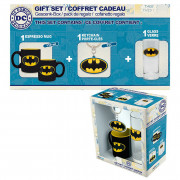 DC COMICS - Pck Glass 29cl + KeyringPVC + Mini Mug "Batman" 