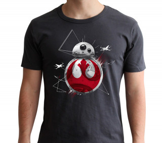 STAR WARS - T-shirt  "BB8 E8" dark grey - new fit (XL) Cadouri