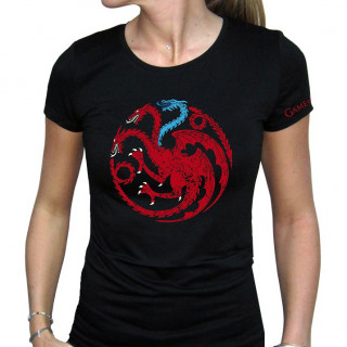 GAME OF THRONES - T-shirt  "Targaryen Viserion" women's black - basic (XL) Cadouri