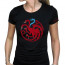 GAME OF THRONES - T-shirt  "Targaryen Viserion" women's black - basic (L) thumbnail