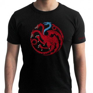 GAME OF THRONES - T-shirt  Targaryen Viserion  black - new fit (L) Cadouri