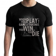 GAME OF THRONES - T-shirt  ´Quote Trone" - black - new fit (M) 