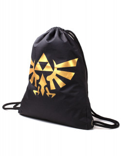 Zelda - Zelda Generic Metallic Gold Rubber Print Gymbag (M-I) Cadouri