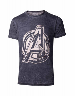 Avengers: Infinity War - Vintage Jack Kirby Avengers Logo Men´s T-shirt L (M-I) Cadouri