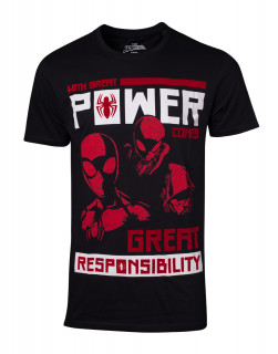 Spiderman Power vs Responsibility T-shirt (L) (M-I) Cadouri