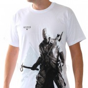 ASSASSIN´S CREED - T-shirt  "Connor stand up" men SS white - basic (L) 