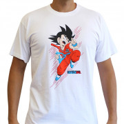 DRAGON BALL - T-shirt  "DB/ Goku young" white - New fit (S) 