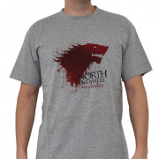 GAME OF THRONES - T-shirt  "The North…" sport grey - basic (XL) 