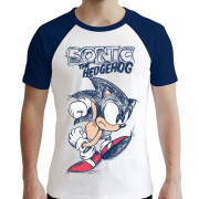 SONIC - T-shirt  "Sonict" white & blue - premium (XL) 