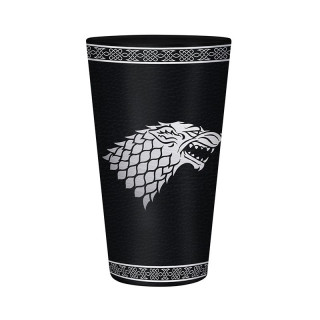 GAME OF THRONES - Large Glass - 500ml - Stark  Cadouri