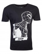 Spiderman - Side View Spidey Black Men´s T-shirt (M-I) (M) 