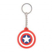 MARVEL - Captain America Shield Logo Rubber keychain (M-I) 