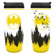 DC COMICS - Travel Mug "Batman" (white-yellow-black) 