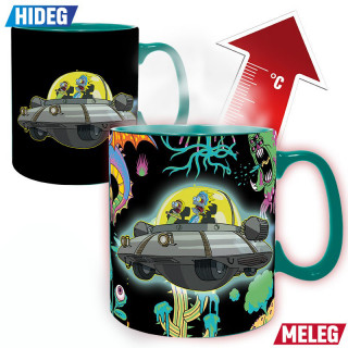 RICK & MORTY - Mug Heat Change - 460 ml - Spaceship - box Cadouri