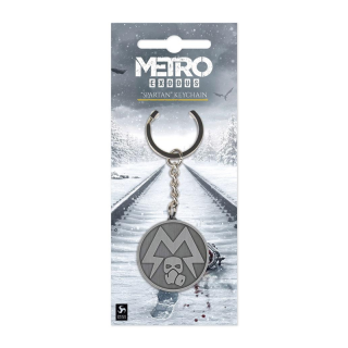 Metro Exodus Metal Keychain Spartan Logo Cadouri