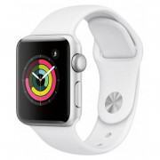 Apple Watch Series GPS, 38mm silver White with sports strap 