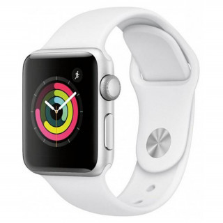 Apple Watch Series GPS, 38mm silver White with sports strap Mobile