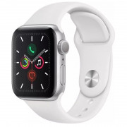 Apple Watch 40mm Silver alu. case White Sportband 