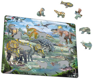 Larsen maxi puzzle 65 pieces - Dinosaurs FH31 Cadouri