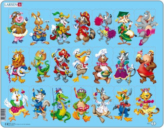 Larsen maxi puzzle 21 pieces Cheerful animals NM5 Cadouri