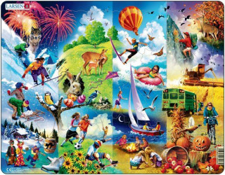 Larsen maxi puzzle 44 pieces The four seasons NB6 Cadouri