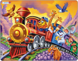 Larsen maxi puzzle 30 pieces Circus train maxi Us14 Cadouri