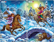 Larsen midi puzzle 18 pieces Princesses - U9 