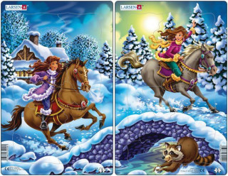 Larsen midi puzzle 18 pieces Princesses - U9 Cadouri