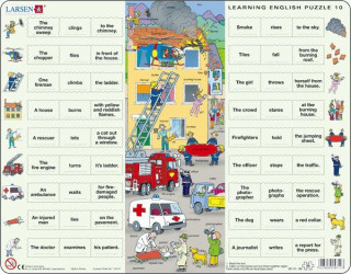 Larsen maxi puzzle 54 pieces Let's learn English! - Fire fighting EN10 Cadouri