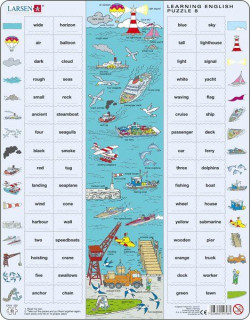 Larsen maxi puzzle 64 pieces Let's learn English! - At sea EN8 Cadouri