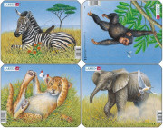 Larsen mini puzzle 9 pieces African animals M9 