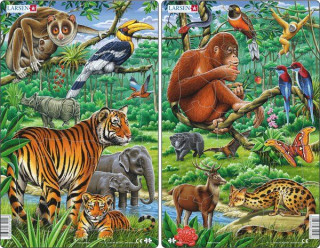 Larsen midi puzzle 30 pieces Asian jungle H21 Cadouri