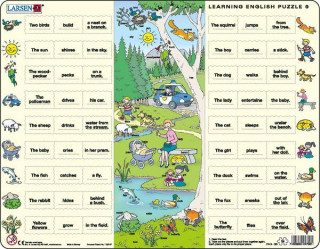 Larsen maxi puzzle 54 pieces Let's learn English! - EN9 in the park Cadouri