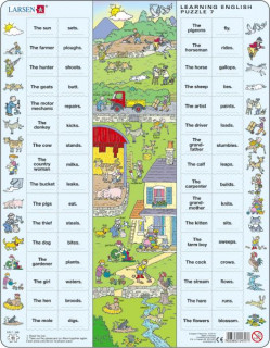 Larsen maxi puzzle 64 pieces Let's learn English! - EN7 around the house Cadouri