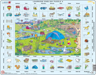 Larsen maxi puzzle 70 pieces Let's learn English! - Trip EN4 Cadouri