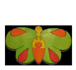 Butterfly puzzle - green Cadouri