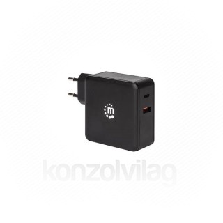 Manhattan 180054 Mobile phone charger Black Indoor Mobile