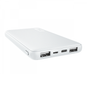 Trust PowerBank Primo Ultra-thin Powerbank (10000mAh; 15W USB-C 12W 2xUSB; White) 