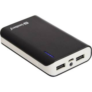 Sandberg PowerBank 7800mAh (LED light;  1A 2,1A USB port; Black) Mobile